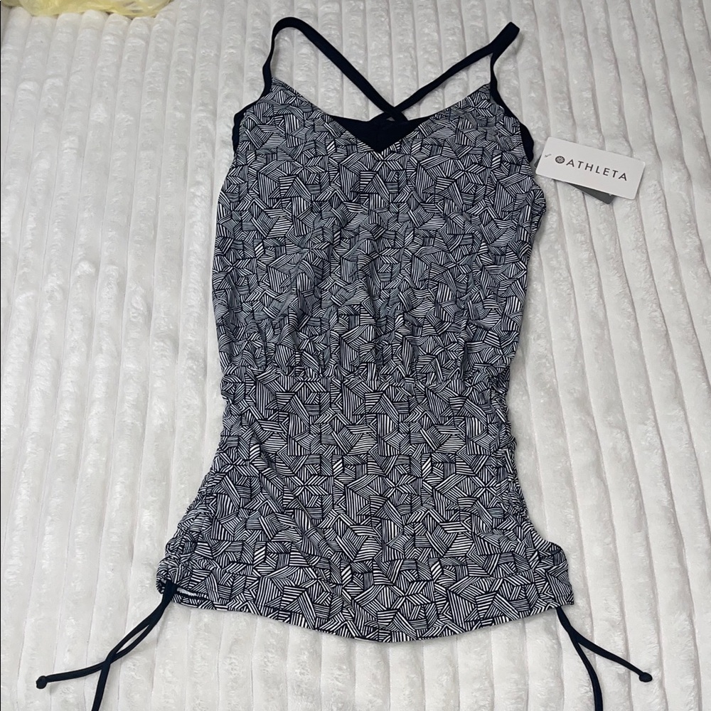 Athleta Laguna Side Scrubch Tankini NWT | Size 32D / 32DD